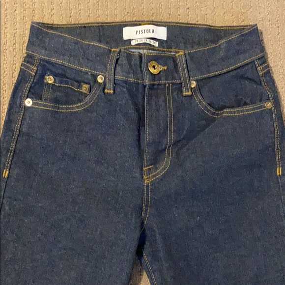 Pistola Mid Rise Slim Leg Jeans Chambray Indigo - Picture 3 of 7